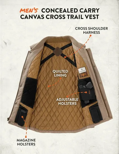 Miniatura 6 de Legendary Whitetails Chaleco cruzado de lona para hombre
