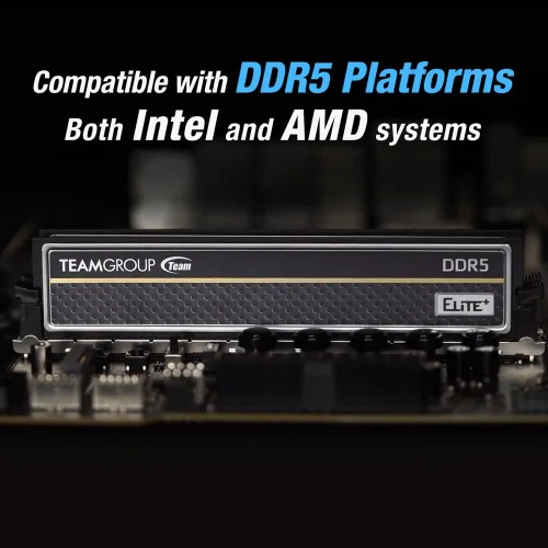 Miniatura 3 de TEAMGROUP Elite Plus DDR5 32 GB (2 x 16 GB) 6400 MHz PC5-51200 CL52 sin búfer sin ECC 1.1V UDIMM 288 pines Módulo de memoria de escritorio Ram Canal