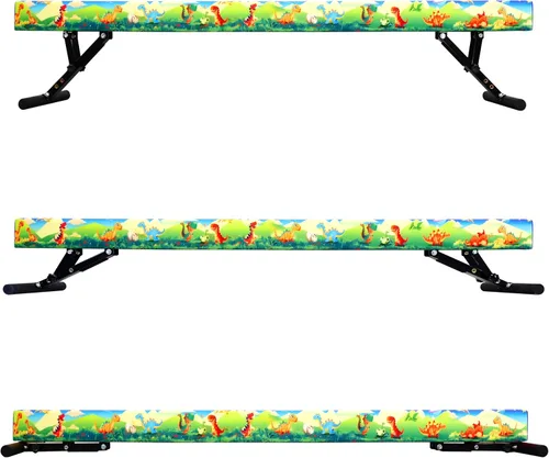 Miniatura 30 de FC Funcheer - Viga de equilibrio ajustable para niños - Viga de gimnasia de 8 pies - Viga de piso alto y bajo para todos los niveles de gimnasia