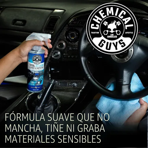 Miniatura 6 de Chemical Guys Limpiador y protector total de interiores – Chemical Guys Limpiador de interiores, limpia y protege cuero, vinilo, plástico, goma