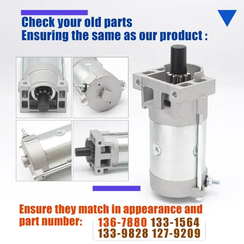 Miniatura 2 de Motor de arranque 136-7880 para motores 2P77F compatible con Toro Timecutter y más reemplaza 133-1564 127-9209 133-9828, repuesto para Predator