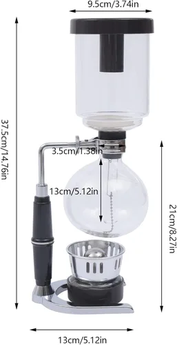 Miniatura 2 de Cafetera de sifón, cafetera de sifón de equilibrio familiar real de lujo, cafetera de sifón, cafetera de diseño elegante, estilo retro, estilo Tipo B