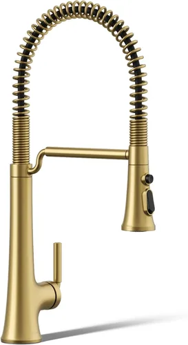 Miniatura 25 de KOHLER 23767-BL Grifo de tono de barra de cocina de un solo mango, grifo de fregadero de preparación, grifo de barra húmeda, grifo para fregadero