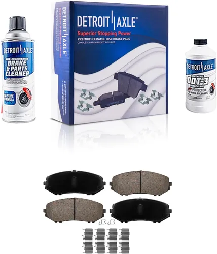 Miniatura 116 de Detroit Axle - Pinza de disco del lado del acompañante + pastillas de freno de cerámica de repuesto para Lexus HS250H Toyota RAV4 Prius V Scion xB