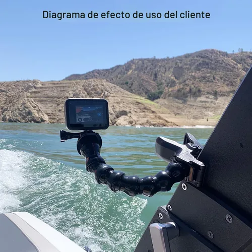 Miniatura 7 de Suptig Soporte de abrazadera flexible de cuello de cisne para GoPro Hero 13 Hero 12 Hero 11 Hero 10 Hero 9 Hero 8 Hero 7 Hero 6 Hero 5 Hero 4