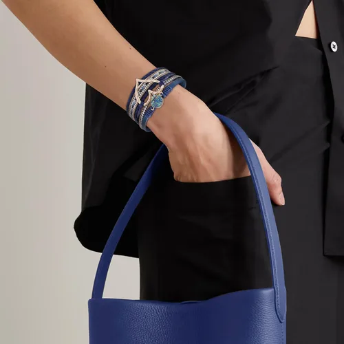 Miniatura 2 de Long tiantian Pulseras para mujer, pulseras bohemias modernas con corazón, joyería con cierre de puño, multicapa, pulseras de cuero para mujer