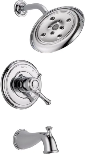 Miniatura 5 de Delta Faucet T17297-CZ Cassidy MultiChoice 17 Series - Moldura de ducha, bronce champán
