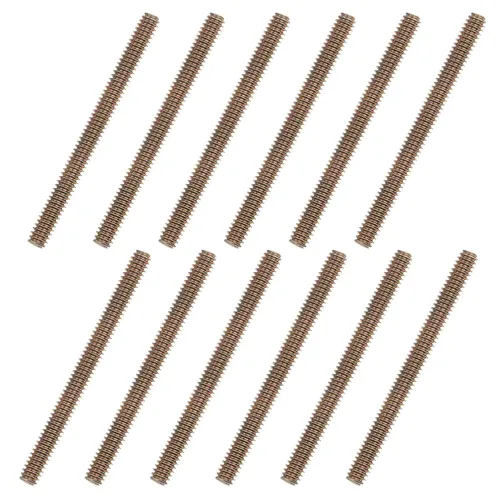 Miniatura 22 de uxcell 8 piezas de zinc de color totalmente roscado varilla 1/4"-20, 2" longitud, tornillo de rosca de acero al carbono para montaje de muebles