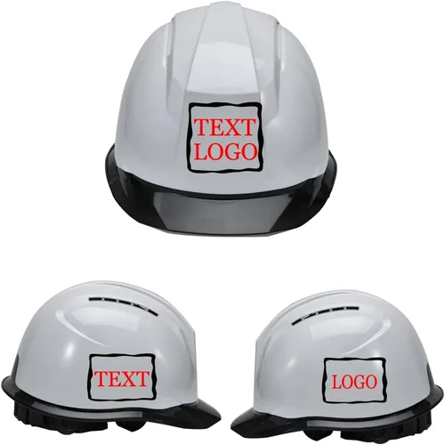 Miniatura 25 de Casco de seguridad personalizado para construcción Casco de trabajo de seguridad con suspensión de trinquete ajustable de ala completa con carcasa