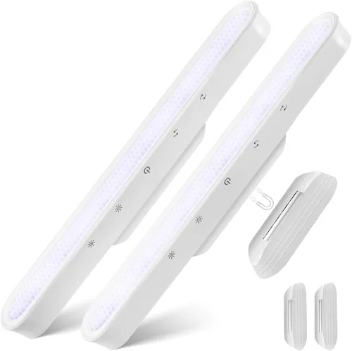 Miniatura 7 de 56 luces LED inalámbricas para debajo del gabinete, luces debajo de la encimera para control táctil de cocina, iluminación magnética de armario