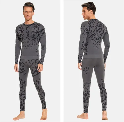 Miniatura 2 de MeetHoo Conjunto de ropa interior térmica para hombre ropa de invierno para hombre capa base de capa base larga