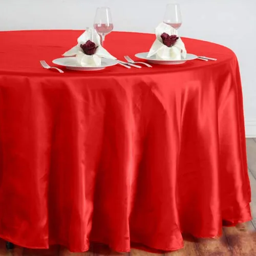 Miniatura 6 de BalsaCircle Mantel redondo de satén plateado de 108 pulgadas para bodas, fiestas, catering, cocina, comedor, eventos, cocina y comedor