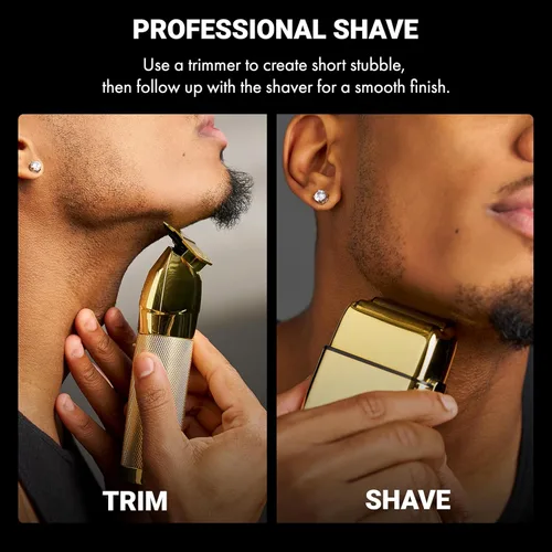 Miniatura 6 de BaBylissPRO METALFX Double Foil Shaver, Handheld Electric Razor for Travel, Portable Cordless Close Face Shaver for Head, Beard, & Neck