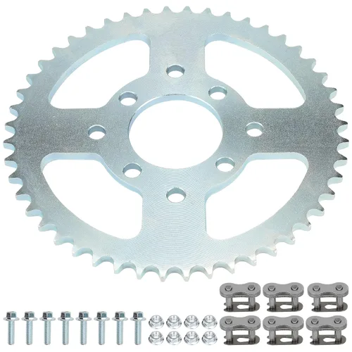 YOXUFA Go Kart Sprocket 48t # 40/41/420 Piñón de transmisión trasera de cadena con 2-1/8 "2.126 in de diámetro para Mini Bike Go Kart Carros 8
