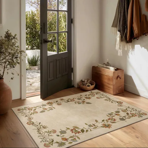 Miniatura 130 de Alfombra de pasillo lavable antideslizante: alfombra de cocina de 2 x 6 pies, resistente a las manchas, con parte trasera de goma, alfombra suave