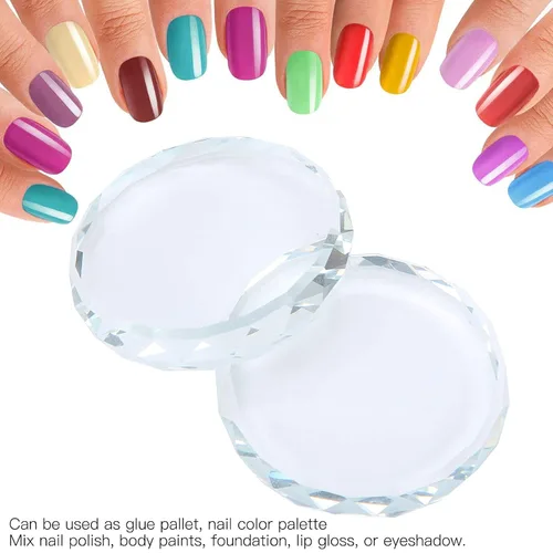 Miniatura 3 de 2 piezas de pintura de arte de uñas, tonificación de color, paleta de colores mixtos, tablero de exhibición de maquillaje, esmalte de uñas, pestañas