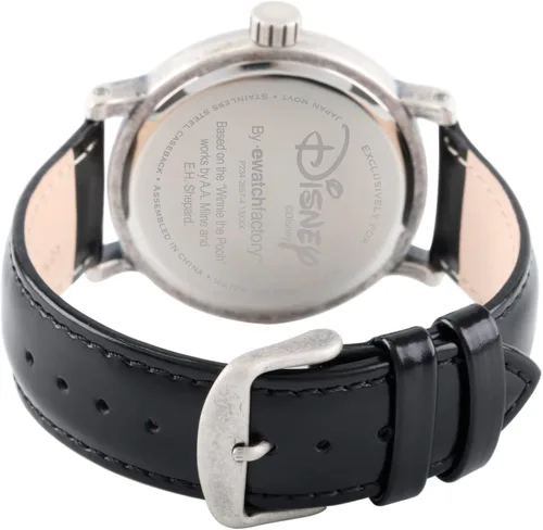 Miniatura 2 de Disney Winnie the Pooh W002364 Eeyore Reloj analógico de cuarzo negro para hombre, Negro