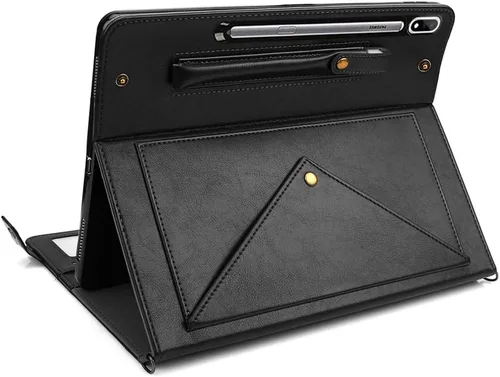 Miniatura 2 de Bolso Funda para Samsung Galaxy Tab S10 FE/S9 FE 10.9"/S9/S8/S7 11", Techcircle Folio con Soporte Cruzado, Billetera con Ranura para Lápiz S Pen