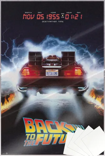 Miniatura 7 de STOP ONLINE - Póster de la película de Regreso al Futuro - DeLorean, Destino 05 de noviembre de 1955 (24 x 36 pulgadas), juego de póster y tira