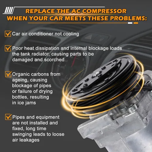 Miniatura 5 de Compresor de aire acondicionado 95201-77GB2 9520177GB2 compatible con Suzuki JIMNY Seiko SEIKI SS07LK10 A/C piezas de repuesto del compresor