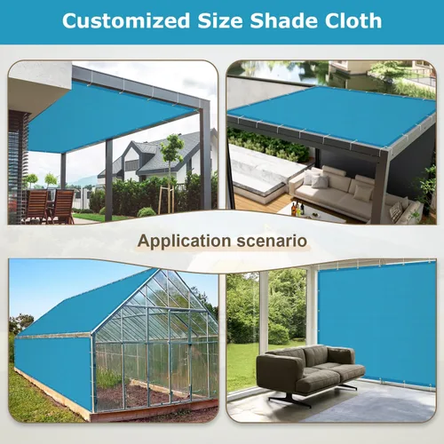 Miniatura 6 de LOVE STORY HC-027 - Toldo de tela con ojales, cubierta con 95% de protección ultravioleta para pérgola y patio al aire libre, 10 x 12 pies