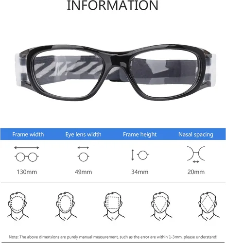 SooGree Gafas deportivas para niños, baloncesto, regate, fútbol, fútbol, deportes, gafas protectoras de seguridad para los ojos