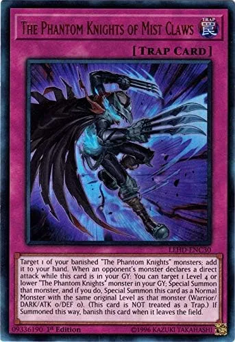 Yu-Gi-Oh! - Los Caballeros Fantasmas de las Garras de Niebla - LEHD-ENC30 - Ultra Raro - 1ª Edición - Mazos de héroes legendarios - Baraja de