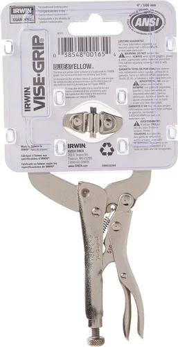 Miniatura 6 de IRWIN VISE-GRIP - Abrazadera en C, con traba y almohadillas giratorias, de 4 pulgadas (165) (Paquete de 2)