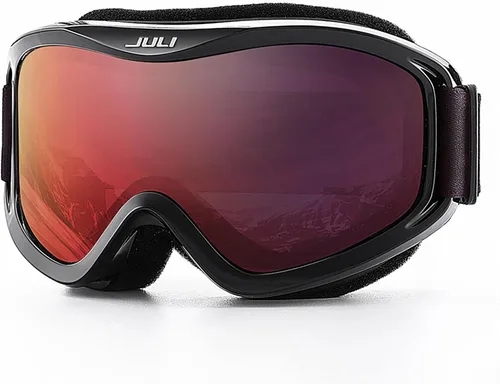 Miniatura 21 de Juli - Gafas de esquí, snowboard y patinaje, para hombres y mujeres Marco blanco naranja (vlt 13%) lente
