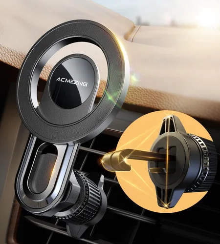 Miniatura 8 de ACMEZING NeverFall - Soporte de teléfono de coche para MagSafe [78+LBS Ultra Grip Potencia magnética de 2400 gf] Soporte plegable de 360°