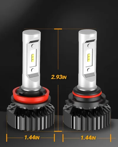 Miniatura 7 de SEALIGHT Bombillas 9005/HB3 H11/H8/H9, Luz 9005 H11 con Plug and Play, 60,000LM, Sin polaridad, Visión de conducción más amplia, Bombillas de luz