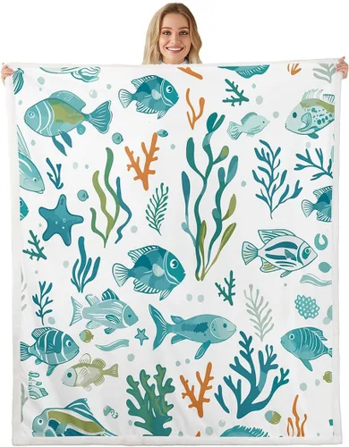Miniatura 6 de Erosebridal Rooster Fleece Throw Blanket 40"x50" for Bedroom Living Rooms Sofa Couch,Chicken Farmhouse Sherpa Blanket,Wildflower Fuzzy Plush
