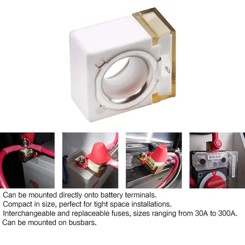 Miniatura 4 de 1 unids 58V HABF Fusible de batería 30A Terminal HABF Fusible 30A para la protección de automóviles, RVs, grúas, buques de carga