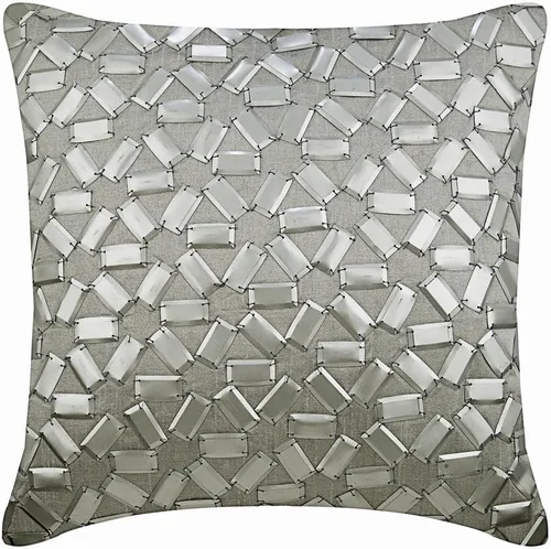 Miniatura 8 de The HomeCentric Funda de cojín para silla, fundas de almohada decorativas de 22 x 22 pulgadas (21.7 x 21.7 in), color plateado, fundas de almohada