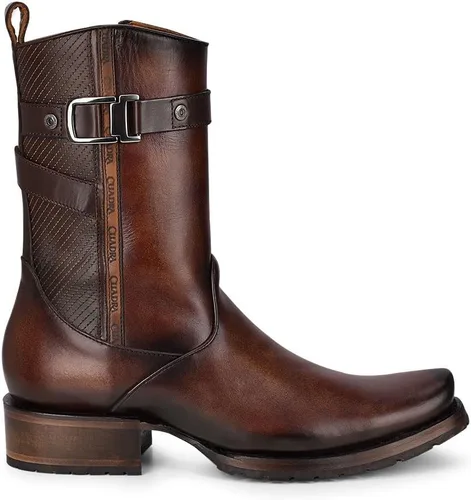 Miniatura 4 de Cuadra Bota urbana para hombre en piel bovina con cremallera marrón 1J2JRS
