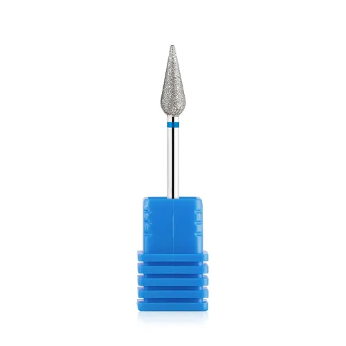 Miniatura 8 de Brocas de diamante cónico para preparación de uñas 3/32 vástago de broca limpiador de cutículas herramienta