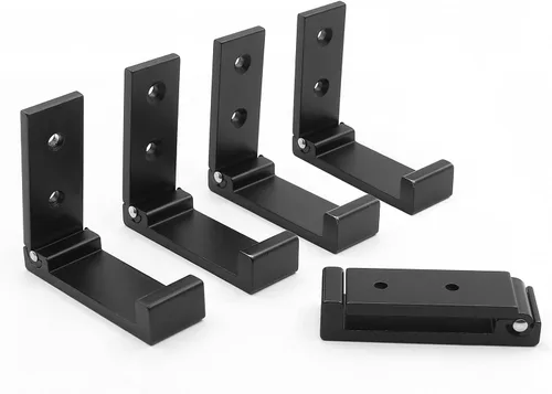 Miniatura 8 de 5 ganchos plegables para colgar en la pared, ganchos plegables de aleación de aluminio, gancho plegable de aleación de aluminio para toallas