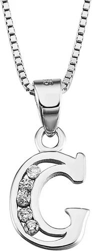 Miniatura 30 de Dijes personalizados para collar colgante con las 26 letras del alfabeto, circonita cúbica, plata esterlina S925.