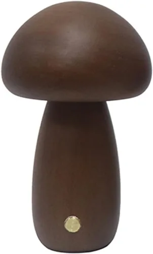 Miniatura 9 de Lámpara de madera USB con forma de hongo, luz nocturna multicolor, iluminación ambiental, luces de noche, lámparas de mesa para dormitorio, sala