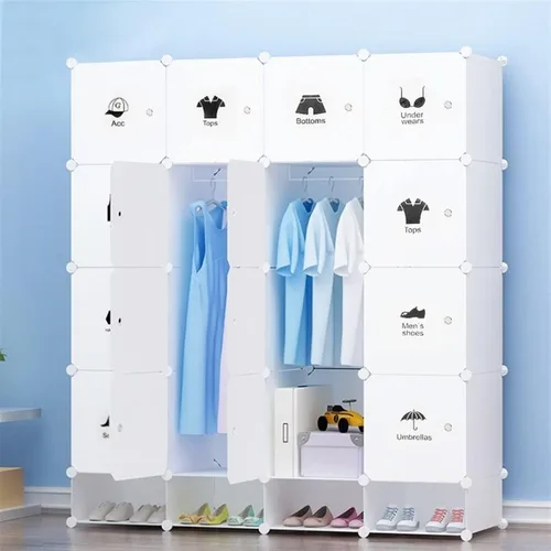 Miniatura 3 de Organizador de armario de pie, estante de almacenamiento, armario de pared, organizador de dormitorio, organizador de zapatos de ropa United