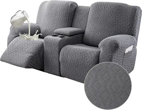 Miniatura 30 de Gennia Funda Impermeable para Sofá Reclinable, Fundas Elásticas para Sofá Reclinable con Bolsillos, Fundas Lavables para Sillón Reclinable Lazy Boy