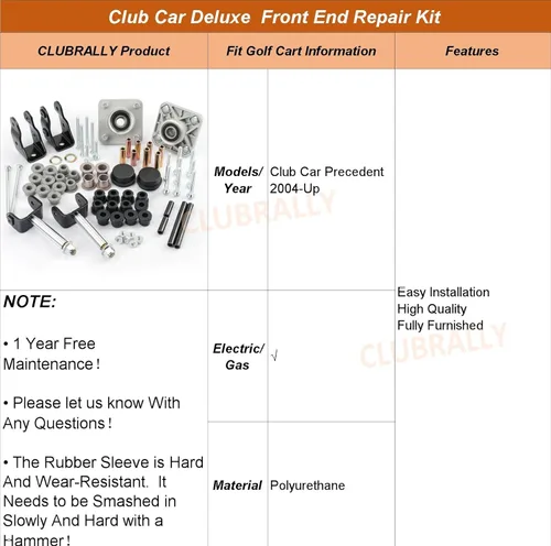 Miniatura 8 de CLUBRALLY Kit de Reparación del Frente para Carrito de Golf Club Car Precedent Deluxe 2004 en Adelante