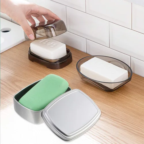 Miniatura 9 de Caja de aluminio cuadrada de 2 piezas de cosméticos Contenedor de almacenamiento de aluminio Contenedor de almacenamiento cuadrado