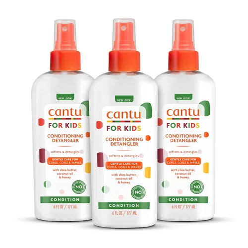 Cantu Care for Kids - Desenredante acondicionador, 6 onzas líquidas (paquete de 3) | Acondicionamiento