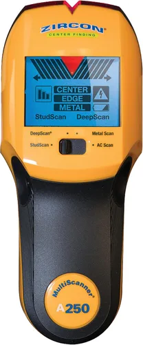 Miniatura 10 de Zircon MultiScanner A200 – Escáner de pared electrónico, detector de pernos y metales con detección de cables de corriente alterna en vivo, puntero