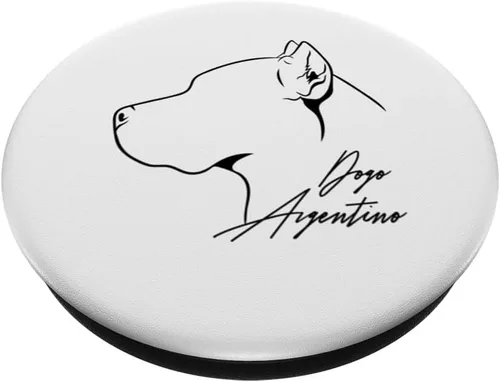 Miniatura 2 de Funny proud Dogo Argentino profile dog mom dog PopSockets Standard PopGrip