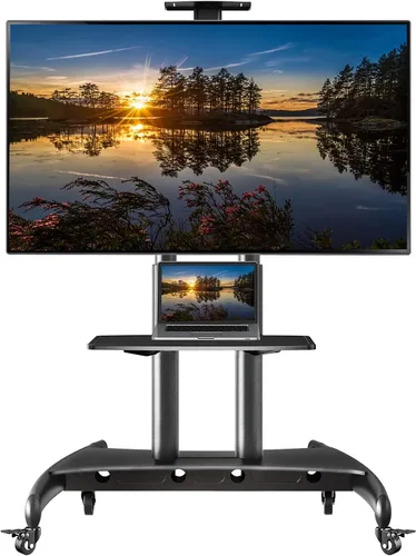 NB North Bayou Soporte de TV móvil con ruedas para pantalla plana de plasma LCD LED OLED de 55 a 80 pulgadas de hasta 200 libras AVA1800-70-1P