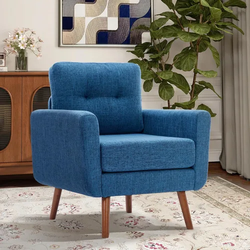Miniatura 50 de Tbfit Sofá en Forma de L, Sofás Seccionales Modernos de Mediados de Siglo de 80" de Ancho, Sofás de 3 Plazas con Chaise Lounge Amplio, Sofá Beige