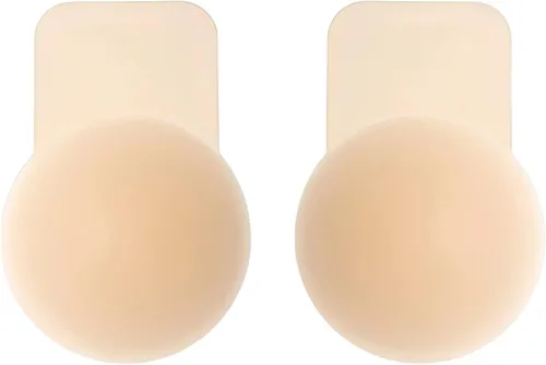 Sujetador adhesivo de silicona con levantamiento añadido para pezones invisible, sin tirantes, brasier adhesivo, pétalos, levantamiento de senos