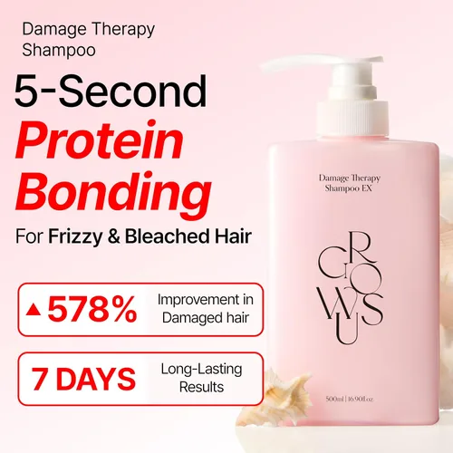 Miniatura 2 de GROWUS Champú Damage Therapy (16.9 fl oz) 16.9 fl oz Péptido marino, ácido salicílico y niacinamida Lavado diario nutritivo para cabello seco